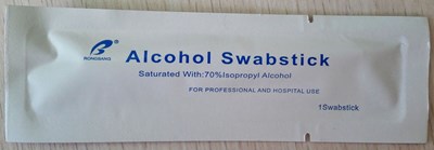 Alcohol Swab Front - 49953 2801 2 isopropyl alcohol swab 1pcs